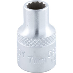 7mm, Metric, Bi-Hexagon Socket, 3/8in. Drive, 12 Point