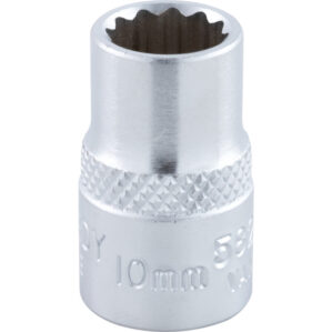 10mm, Metric, Bi-Hexagon Socket, 3/8in. Drive, 12 Point
