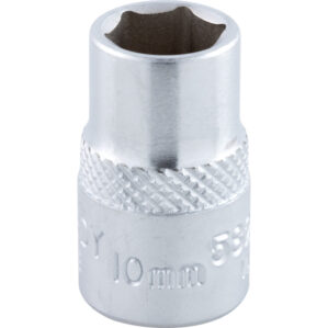 10mm, Metric, Hexagon Socket, 3/8in. Drive, 6 Point