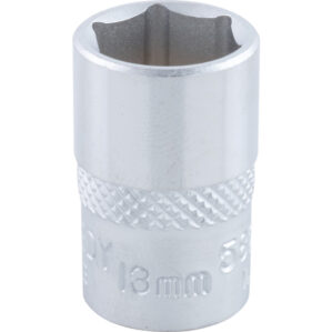 13mm, Metric, Hexagon Socket, 3/8in. Drive, 6 Point