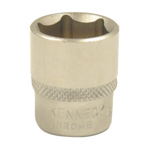 19mm, Metric, Hexagon Socket, 3/8in. Drive, 6 Point