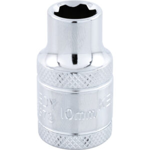 10mm, Metric, KenGrip Socket, 1/2in. Drive, 6 Point