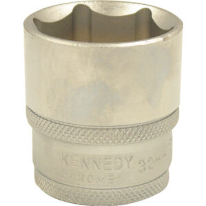 32mm, Metric, Hexagon Socket, 1/2in. Drive, 6 Point