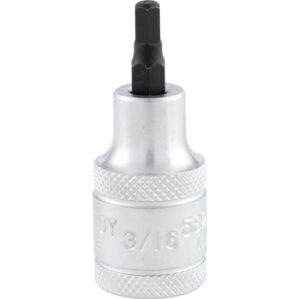 3/16in. Drive, Imperial, Hexagon Bit Socket, 1/2in. Drive
