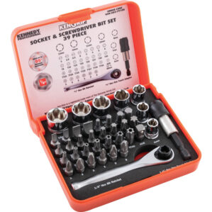 1/4in. Socket Set, Metric, Set of 39