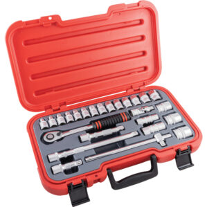 1/2in. Socket Set, Metric, Set of 25