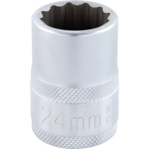 24mm, Metric, Bi-Hexagon Socket, 3/4in. Drive, 12 Point
