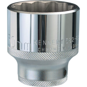 60mm, Metric, Bi-Hexagon Socket, 3/4in. Drive, 12 Point