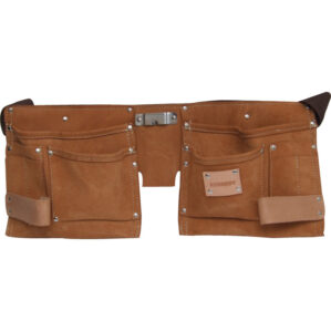 Leather, Belt Pouch, 10 Pockets, Brown