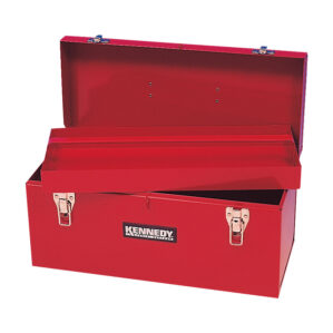 Tool Box, Heavy Gauge Steel, (L) 508mm x (W) 218mm x (H) 243mm