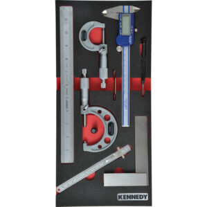 7 Piece Engineers Measuring Set in 1/3 Foam Inlay for Tool Chests