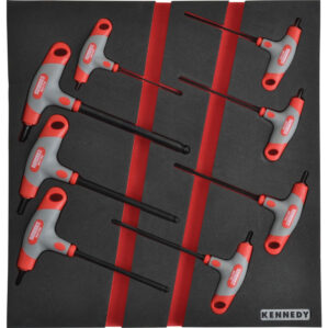 8 Piece Pro-Torq Hex Drivers Set in 2/3 Width Foam Inlay for Tool Cabinets