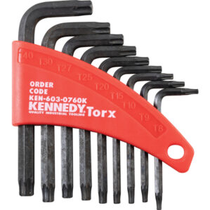 T10/T15/T20/T25/T27/T30/T40/T8/T9, Torx, L-wrench Set