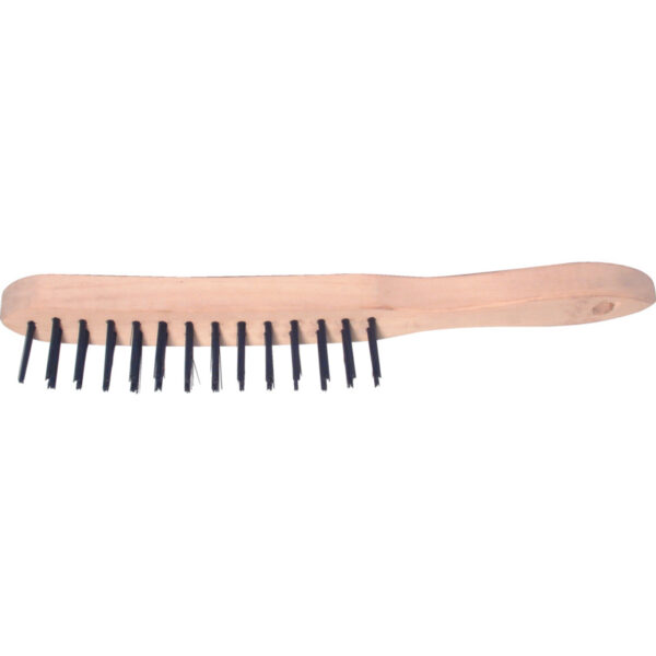 2-ROW WIRE SCRATCH BRUSH - PLAIN BACK