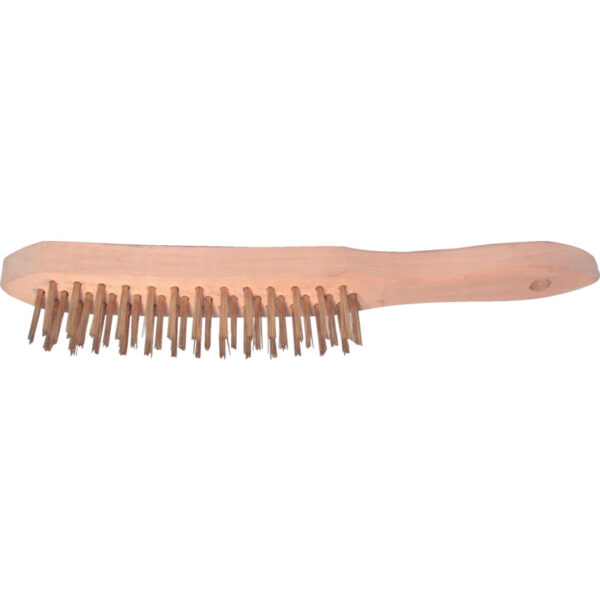 3-ROW BRASS WIRE SCRATCH BRUSH