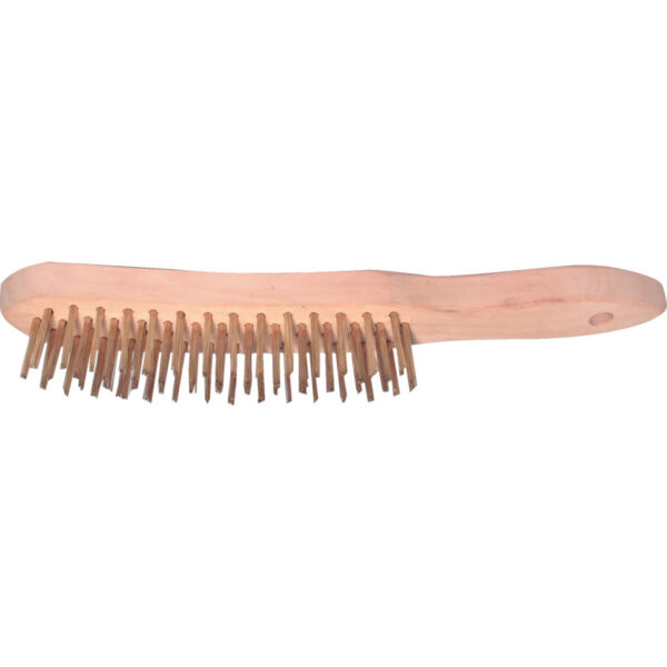 4-ROW BRASS WIRE SCRATCH BRUSH