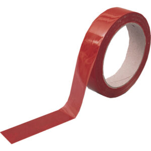 Red Vinyl Low Tack Tape - 25mm x 66m