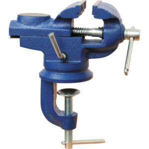 Bench Vice, 60mm, Clamp Mount, Swivel Base, Cast Iron