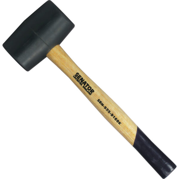 16oz Rubber Mallet, Wood Shaft