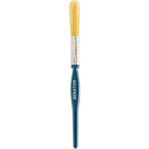 1/2in., Flat, Natural Bristle, Angle Brush, Handle Wood