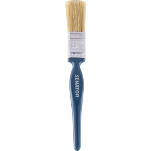 1in., Flat, Natural Bristle, Angle Brush, Handle Wood