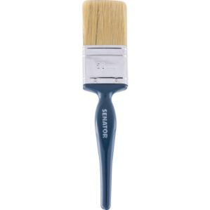 2in., Flat, Natural Bristle, Angle Brush, Handle Wood