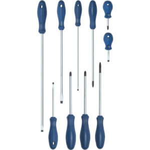 Flared/Parallel/Phillips/Pozi, Screwdriver Set, Set of 10