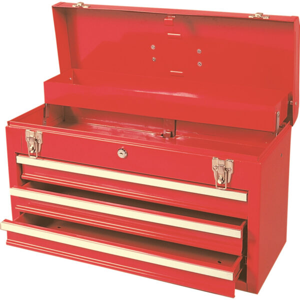 Tool Chest, Workshop Range, Red, 3 Drawers, (H) 304mm x (W) 218mm x (L) 520mm