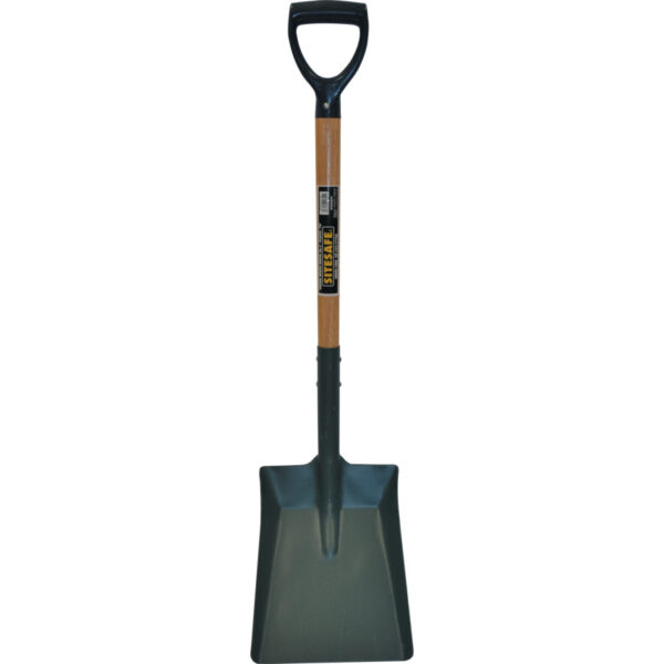 Carbon Manganese Steel, Shovel, Wood Handle D-Grip, 980mm