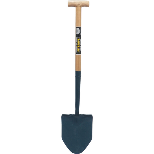 SOLID SOCKET WOODEN T GENERAL SERVICE SHOVEL