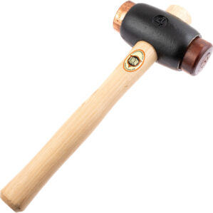 Copper / Rawhide Hammer, 84g, Wood Shaft, Replaceable Head