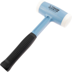 Dead Blow Hammer, 1850g, Die-Cast Aluminium Shaft with Rubber Grip, Replaceable Head
