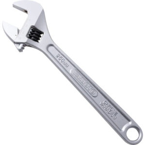 Adjustable Spanner, Chrome Vanadium Steel, 10in./250mm Length, 30mm Jaw Capacity