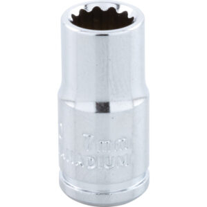 7mm, Metric, Hexagon Socket, 1/4in. Drive