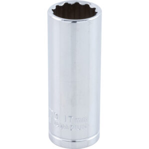 17mm, Metric, Bi-Hexagon Socket, 3/8in. Drive, 12 Point