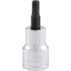 5mm, Metric, Hexagon Bit Socket, 3/8in. Drive, 6 Point