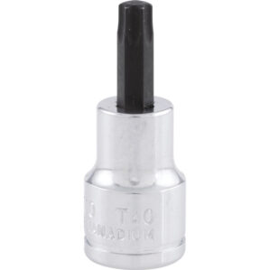 T40, Torx, Torx Socket, 3/8in. Drive, 6 Point