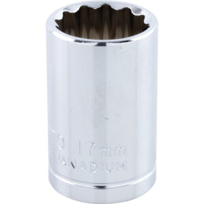 17mm, Metric, Bi-Hexagon Socket, 1/2in. Drive, 12 Point