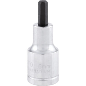 6mm, Metric, Hexagon Bit Socket, 1/2in. Drive