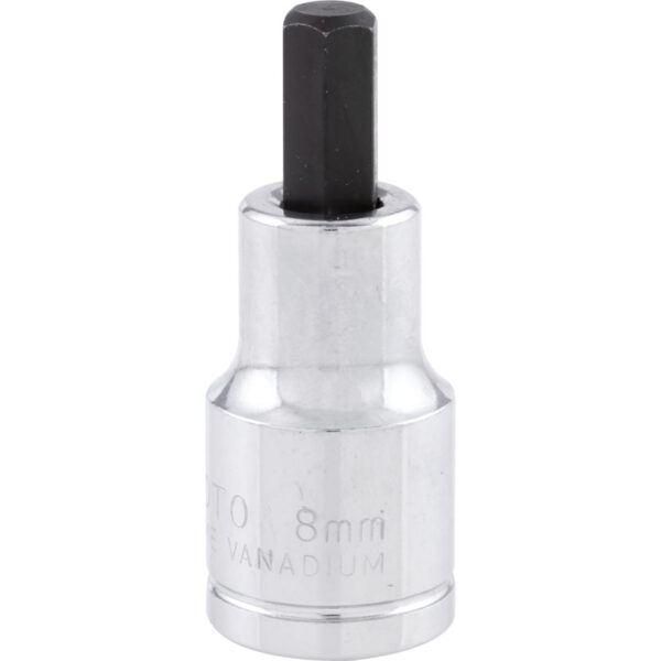 8mm, Metric, Hexagon Bit Socket, 1/2in. Drive