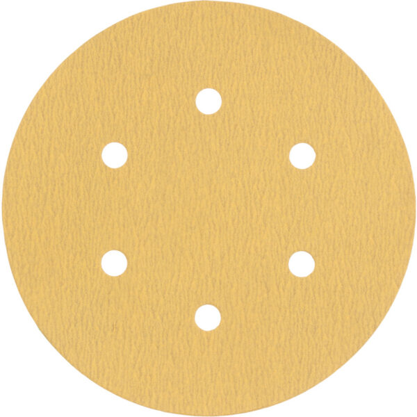 Coated Disc, 150mm, P180, Aluminium Oxide, Self Stick, 6 Hole