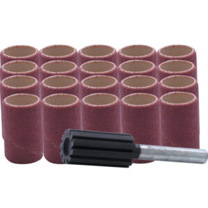 Sanding Band Set, 15 x 30mm, P120/P60/P80, Aluminium Oxide, 20 Piece