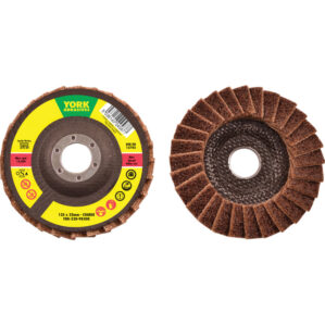 Non-Woven Flap Disc, 125 x 22.23mm, Coarse, Aluminium Oxide, Conical (Type 29)
