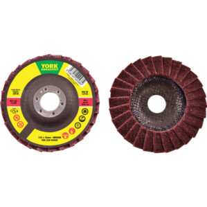 Non-Woven Flap Disc, 125 x 22.23mm, Medium, Aluminium Oxide, Conical (Type 29)