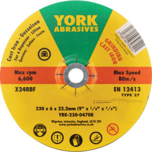 Cutting Disc, 30-Medium/Coarse, 230 x 3 x 22.23mm, Type 42, Aluminium Oxide