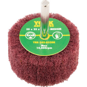 Non-Woven Flap Wheel, 50 x 25 x 6mm, Medium, Aluminium Oxide