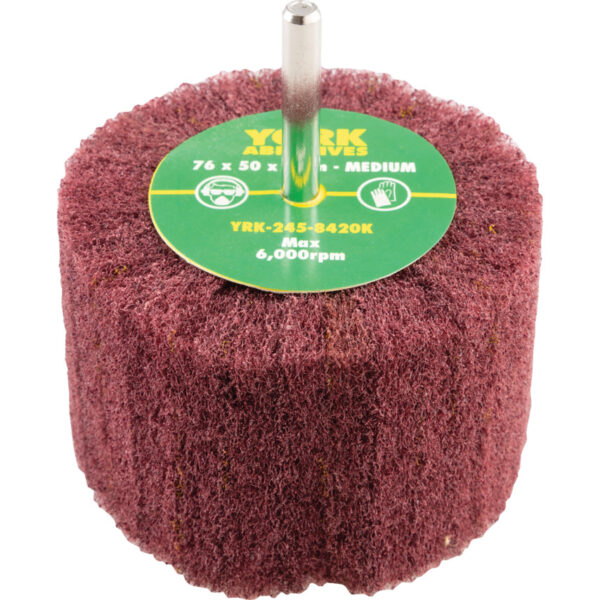 Non-Woven Flap Wheel, 76 x 50 x 6mm, Medium, Aluminium Oxide