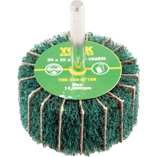 Interleaved Flap Wheel, 50 x 25 x 6mm, Coarse, Aluminium Oxide