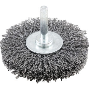 70x15mm Shaft Mounted Rotary Wire Brushes 30SWG.