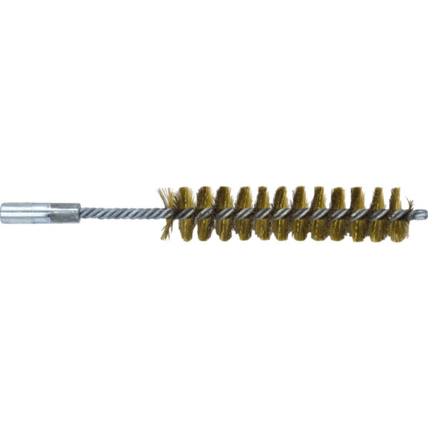 7/8in Double Spiral Power Brush c/w Universal Thread - Brass.